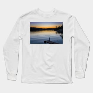 Sunset White Lake Long Sleeve T-Shirt